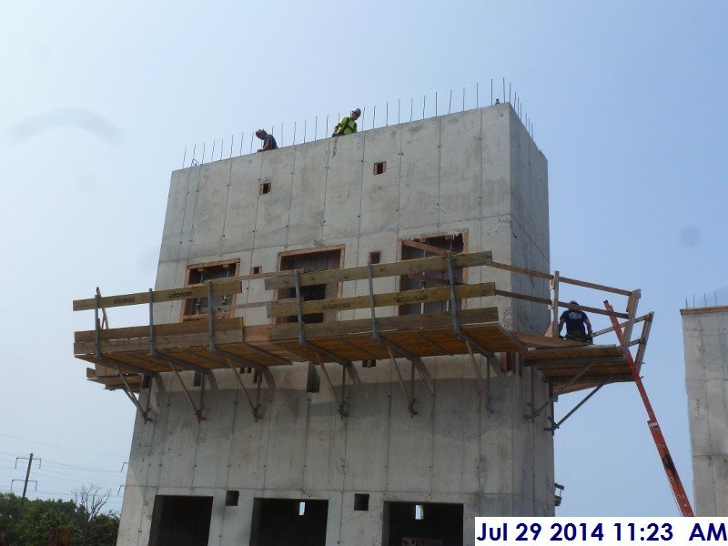 Finished stripping the shear wall panels at Elev. 1,2,3 (4th Floor) Facing West (800x600)